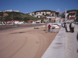 The beachfront of So Martinho do Porto