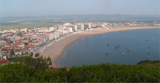 A view of the bay of So Martinho do Porto taken from near the apartment