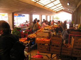 The daily market in So Martinho do Porto
